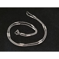Stainless steel 2. 5mm in between Tubes 1 hook with 1 back ring Amulet men's necklace!