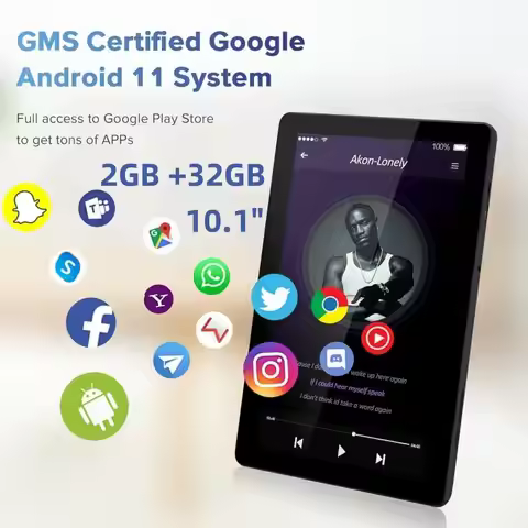 Big Sales Type-C 10.1" Android 11 Tablet Allwinner A133 Quad-Core CPU 2GB RAM 32GB ROM 6000mAh WIFI 