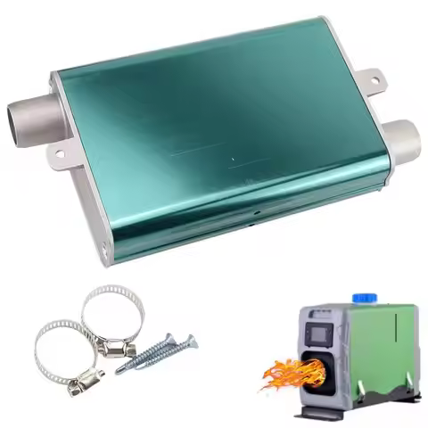 Car Parking Heater Generator Muffler 24mm Aluminum Alloy Exhaust Muffler Heater Exhaust Muffler Sile