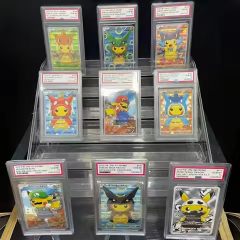 Diy Self-Made Pokemon Tcg Collection Card Japanese Version Promo Poncho-Wear Pikachu Special Box Car
