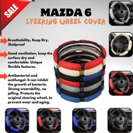 MAZDA 6 Car Steering Wheel Cover Anti-Slip Sandwich Sport Type Car Steering Wheel Protect