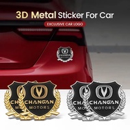2PCS 3D Metal Car Badge Wheat Ears Sticker Door Side Window Body Decal For Changan cx70 cs15 cs35 pl