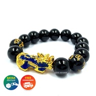 Gelang Batu Giok Pixiu Taiwan Asli | Gelang Batu Giok Natural | gelang kesehatan | gelang hoki/keber