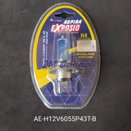 Mdr True Blue H4 Halogen Lamp Bulb 60/55W 4500K Aspira Exposio