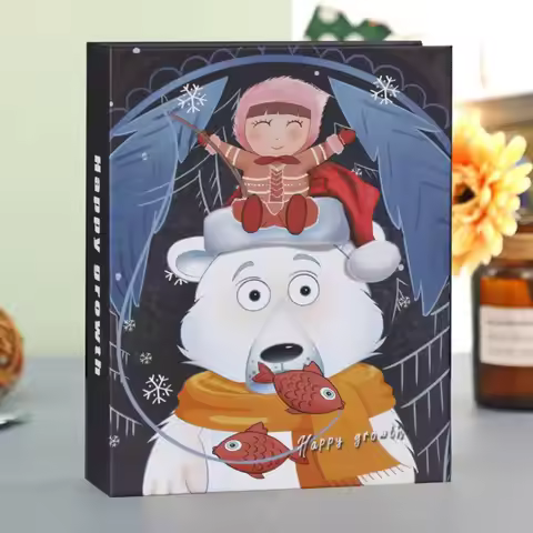 Gift PVC 4R Photo Album Multicolor Cartoon 100PCS Album Collection Cartoon Photo Albums
