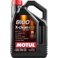 Motul 8100 X-clean EFE 5W-30 Full Synthetic Motor Oil | Fuel Economy Formula, Helps Protect Emission