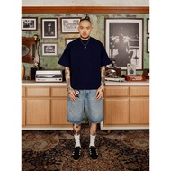 Popgun Studio Navy T-Shirt Boxy Fit 16S Heavyweight (235 GSM)