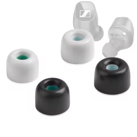 4Pcs Memory Foam Ear Tips for Sennheiser CX Plus/CX500BT Earbuds Eartips Ture Wireless Earphone Tips
