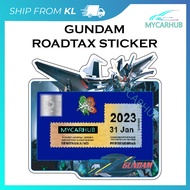 Japan Anime Robot Roadtax Sticker Pelekat Cukai Jalan Robot Anime Jepun 4
