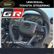 LC300 GR Steering Toyoto Full Leather Steering Wheel Full Set Airbag Vios Vellfire Alphard