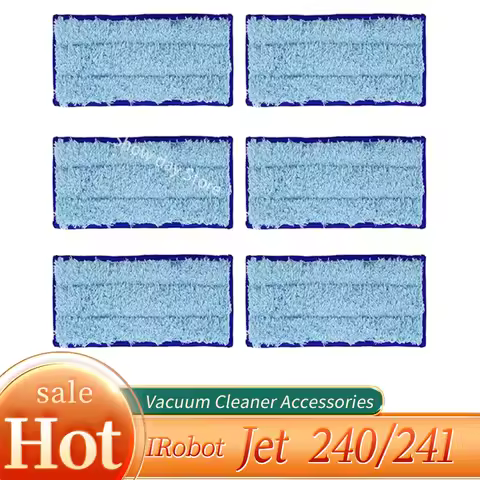 Washable Wet Mopping Pads Damp Pads Dry Pad cloth for iRobot Braava Jet 240 241 cleaner spare parts 