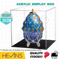 Clear Acrylic Display Case Box High Clarity for Action Figures, Toys, Collections in Transparent Showcase