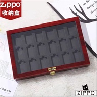 Lighter Zippo Collection Box Contains 1/6/8/10/12/18-Bit Lighter Storage Box Wooden Lighter Box