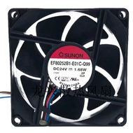 SUNON EF80252B1-E01C-Q99 DC 24V 1.68 W 8cm 8025 Silent Cooling Fan