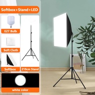 Lampu Studio Lighting Softbox Kit Light Lamp Bulb Mentol Terang Umbrella Tripod Shooting Soft Box 55