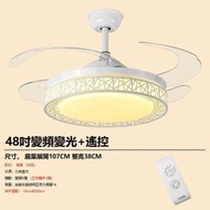 全城熱賣 - 智慧變頻風扇帶吊燈（白色 48吋 6擋變頻 遙控）