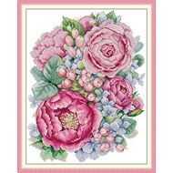 Joy Sunday Stamped Cross Stitch Ktis DMC Threads Cross Stitch Set DIY Needlework Embroidery Kit- Bloom