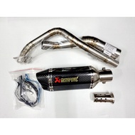 ลดสุดๆ คอท่อ Yamaha Exciter 155 VVA (ยามาฮ่า เอ็กซ์ไซเดอร์ 155 วีวีเอ) พร้อมปลายท่อ AK ยาว 12 นิ้ว ฟ