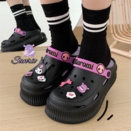 FENTINA Sandal Baim Wanita Sandal Wanita Kekinian Sandal Slop Wanita Sandal Baim Wedges Anti-selip