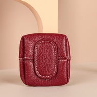 Japanese Retro Coin Purse Genuine Cowhide Coin Wallet Mini Earphone Bag Small Cosmetics Bag Coin Pur