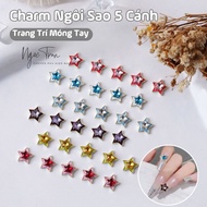 bag Multicolored 5-Pointed Star Charm AC Nail Decoration