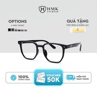 HMK Eyewear Plastic Square Eyeglass Frames Solid and Durable Unisex Fashion Multicolor - GN1322