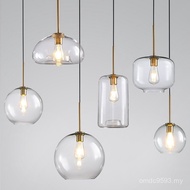 Chandelier Restaurant Chandelier Ball Net Creative Retro Bar Dining Table Head Nordic Glass loft Sin