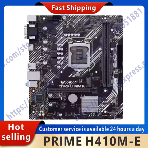 Used motherboard PRIME H410M-E original desktop H410 H410M DDR4 motherboard LGA 1200 i7/i5/i3 USB3.0