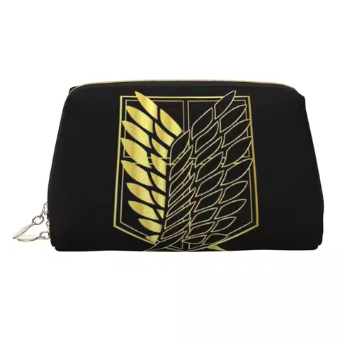 Shingeki No Kyojin Attack On Titan Wings Women Cosmetic Bag Travel Makeup Organizer Pouch Toiletry S
