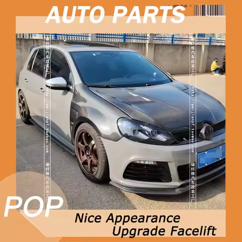 Suitable for Volkswagen Golf 6 Carbon Fiber Gti R20 Mk6 Modified with Aspec Perforated Hood Cover