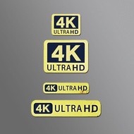 [Hot Sale]4K8K Hd Video HDR Flag logo Shiny Gold Stickers Decorative Stickers for Movies, TV Discs, 