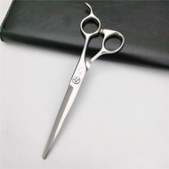 กรรไกรที่ครอบคลุม440C 6.5นิ้วฟรีมือตรงกรรไกร440C ตัดแต่งทรงผมกรรไกรสกรูแบริ่งขนาดเล็ก