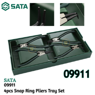 SATA - [ 09911 ] 4pcs Snap Ring Pliers Tray Set
