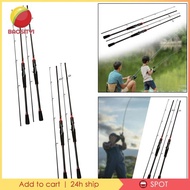 [Baosity1] 2Pcs Travel Fishing Rod Lure Rod Medium Rod Fishing Pole for Surf Freshwater Saltwater Lure Fishing Bass Trout