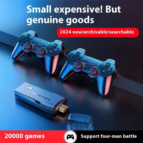 M8 Wireless Video Game Stick 2.4G Dual Joystick 4K 20000+ Games Retro Gaming Console Thanksgiving Gi