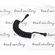 Black spiral shower hose 150cm black telephone shower hose 1.5m toilet shower hose wall shower hose