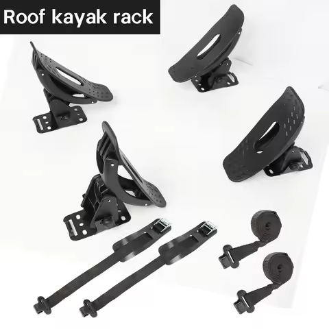 Car Roof Kayak Carrier Saddle Watercraft Roof Rack Arm Canoe Boat Carrier - Top-Mount Kayak Rack for