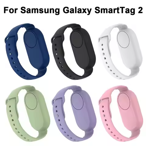 Waterproof Silicone Strap For Samsung Galaxy SmartTag 2 Holder Wristband Replacement Case Bracelet W