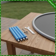 [SzlinyoubeMY] Trampoline Enclosure Support Pole Padded Foam Steel Pipe Spare Pillar for Trampoline 