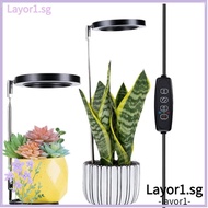 LAYOR LED Plant Grow Light, Dimmable Timer Full Spectrum Lamp, Plant Growth Height/Angle Adjustable 