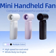 SGLOBFY Handheld Fan Portable Mini Turbo Jet Fan Rechargeable Strong Wind Cooling Handheld Fan