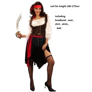 🎉Cosplay🎉 Pirate Costumes for Women Men Adult Halloween Male Captain Jack Sparrow Costume Pirates of