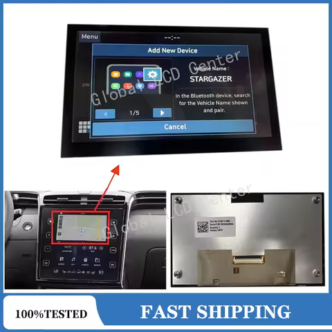 New 8 inch LCD Display Touch Screen 8 Inch For 2021-2024 Hyundai Tucson 96525-N7090RET 96525N9200 RE