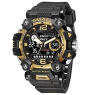 SMAEL 8072 Men Watch 50m Waterproof Sports Watch Military Man Sports Watch Digital Dual Display Watc