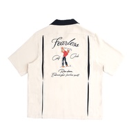 FEARLESSNESS GOLF CLUB BOWLING SHIRT BEIGE