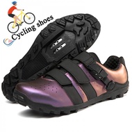 【 Cycling shoes】same style for men and women mtb spd road bike sneakers cleat Non-slip  Mountain biking shoes women Bicycle Road footwear self-locking Cycling shoes