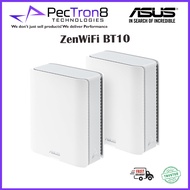 ASUS ZenWiFi BT10(2-PK) Tri-band WiFi 7 Smart AiMesh Extendable Router - Up to 18 Gbps - White