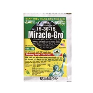 10 Gói Phân bón NPK Hà Lan Miracle Gro 15-30-15+TE (10g) dạng chelate dễ hấp thu kích ra hoa đậu trá