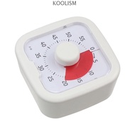 KOOLISM Visual Timer, Silent 60-Minute Countdown Timer, Convenient Visualization Stopwatch Alarm Clo