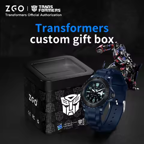 ZGO Transformers Kids Watch for Boys, Multifunctional Sports Waterproof Luminous Watch for Students,